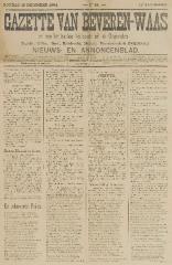 Gazette van Beveren-Waas 16/12/1894