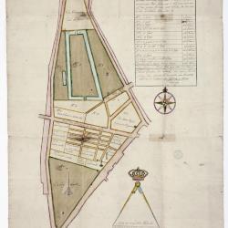 Figuratieve kaart markt Sint-Niklaas, 1765