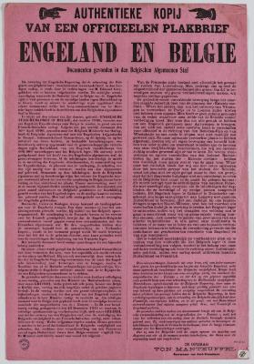 1914-Copie van een officiele affiche Engeland en België